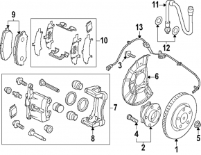 Шланг тормозной передний правый Mazda CX-90 24-26