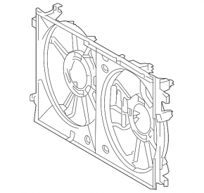 Ansamblu carcasa radiator difuzor Toyota Prius 50 16-22