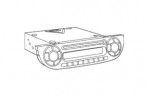 Головное устройство Fiat 500 12-15 черн