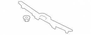 Capac portbagaj Volvo XC90 16-22 gri cu insertie metalica
