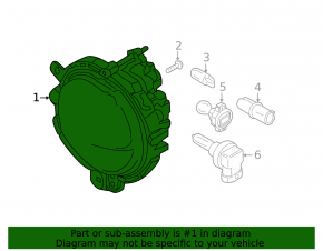 Противотуманная фара птф правая Mini Cooper F56 3d 14-19 галоген