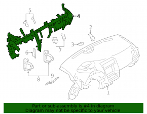 Труба подторпедная усиление Nissan Leaf 13-16