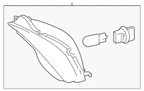 Поворотник правый Toyota Camry 15-17