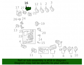 Кнопки управления подсветкой и TRIP Lexus RX300 RX330 RX350 RX400H 04-09 черн