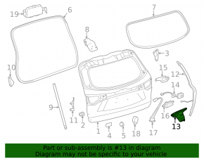 Камера заднего вида Toyota Highlander 14-15 под парктроники