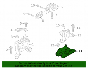 Подушка двигателя левая Mazda CX-50 23-26 2.5T