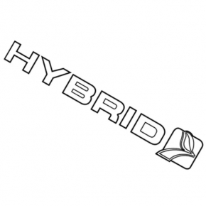 Эмблема надпись Hybrid двери багажника Ford C-max MK2 13-18