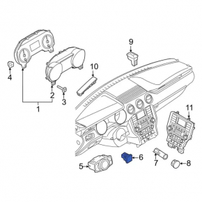 Кнопка открытия крышки багажника Ford Mustang mk6 15-23 салонная