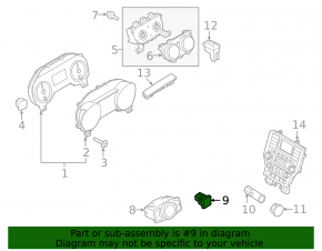 Кнопка открытия крышки багажника Ford Mustang mk6 15-23 салонная
