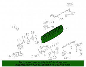 Дверь багажника голая нижняя часть Land Rover Range Rover 13-21