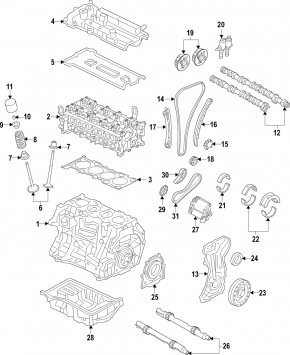 Масляный насос ДВС Land Rover Range Rover Evoque 12-17 2.0