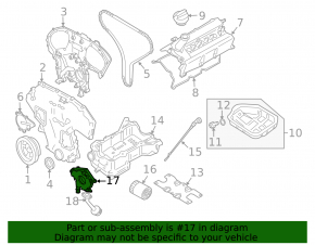 Насос масляный ДВС VQ35 Nissan Pathfinder 13-16