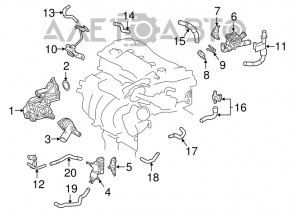 Помпа водяная Toyota Sienna 21-26