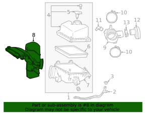 Воздухоприемник Lexus RX350L 18-22