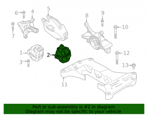 Подушка двигателя левая BMW 2 G42 22-26 3.0T S58