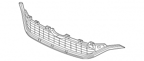 Решетка радиатора grill Honda CRV 15-16