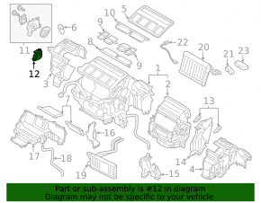 Актуатор моторчик привод печки кондиционер Subaru Outback 15-19