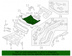 Корыто багажника Audi A4 B9 17-25 вмятины