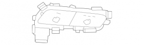 Кнопки подогрева сиденья переднего правого Mercedes W167 GLE 350 450 20-26 хром