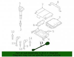 Датчик детонации Audi A4 B8 08-16 2.0T