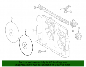 Paletele ventilatorului de răcire stânga Toyota Rav4 13-18
