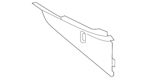 Ornamente console centrale față dreapta pentru Audi A6 C8 19-21 negru