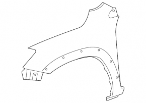 Căptușeală aripă față stânga pentru Toyota Rav4 2006-2012