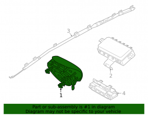 Подушка безопасности airbag в руль водительская Hyundai Sonata 15-17