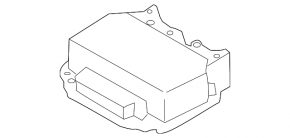 Модуль srs airbag компьютер подушек безопасности Hyundai Elantra UD 11-13 дорест