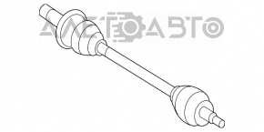 Привод полуось задняя левая Mercedes W164 ML X164 GL