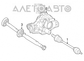 Привод полуось задняя левая Mercedes W164 ML X164 GL