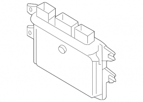 Блок ECU компьютер двигателя Nissan Versa 12-15 CVT