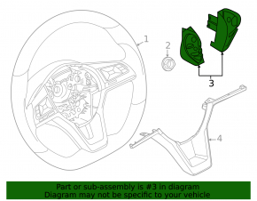 Кнопки управления на руле Nissan Leaf 18-19
