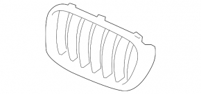 Решетка радиатора grill левая BMW X3 F25 15-16