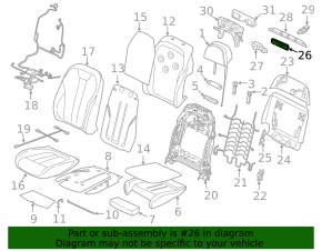 Inserție pentru tapițeria scaunului pasagerului superior BMW X7 G07 19-26 Elfenbein-Weiss, curățabil chimic, zgârieturi