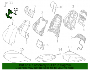 Моторчик регулировки подголовника водительского сидения Mercedes W167 GLE 350 450 20-26