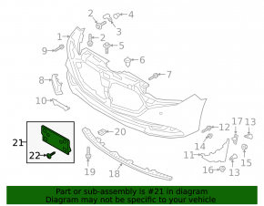 Рамка под номер переднего бампера Mazda 3 19-26 4d