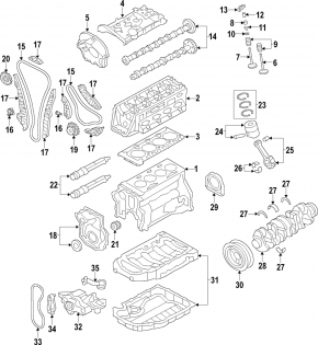 Головка блока цилиндров в сборе VW CC 08-17 2.0 CCTA