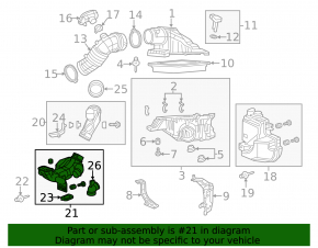 Воздухоприемник Honda CRV 12-14 2.4