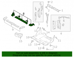 Televizorul panoului de radiatoare Subaru Outback 20- complet asamblat