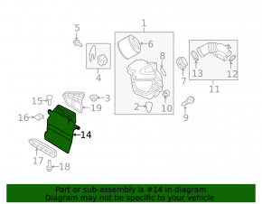 Воздухоприемник Audi Q5 8R 09-12 2.0T, 3.2