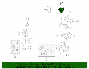 Кнопка блокировки двери передняя правая Audi Q5 8R 09-17