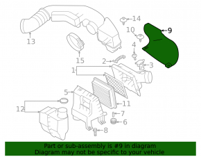 Воздухоприемник Subaru Outback 20-23