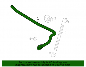 Stabilizatorul frontal Toyota Prius V 12-17