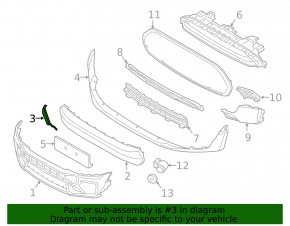 Capac cârlig de remorcare pentru bara față Mini Cooper Clubman F54 16-24 model S