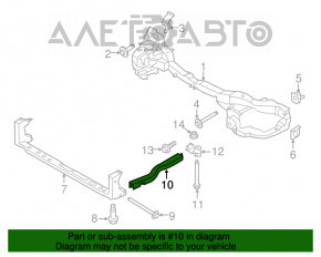 Молдинг решетки радиатора grill левый Toyota Camry v70 18-20