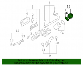 Крышка корпуса масляного фильтра Buick Encore 13-21 LUV, HENGST