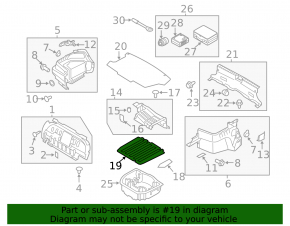 Tava portbagaj Hyundai Sonata 11-15 mare