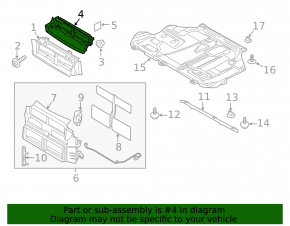 Воздуховод радиатора верхний Ford Focus mk3 15-18 1.0Т, 2.0 рест