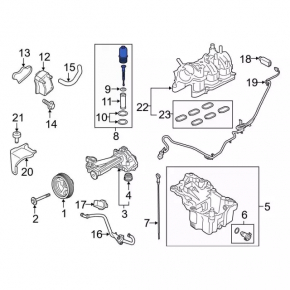 Крышка корпуса масляного фильтра Ford Explorer 20-24 3.0T